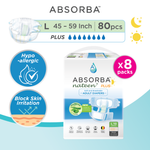 Nateen Plus (Adult Diapers - 10 Pieces)