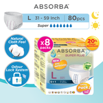 Absorba Super Plus Pull Up Pants - (L) 9+1