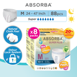 Absorba Super Plus Pull Up Pants - (M) 10+1