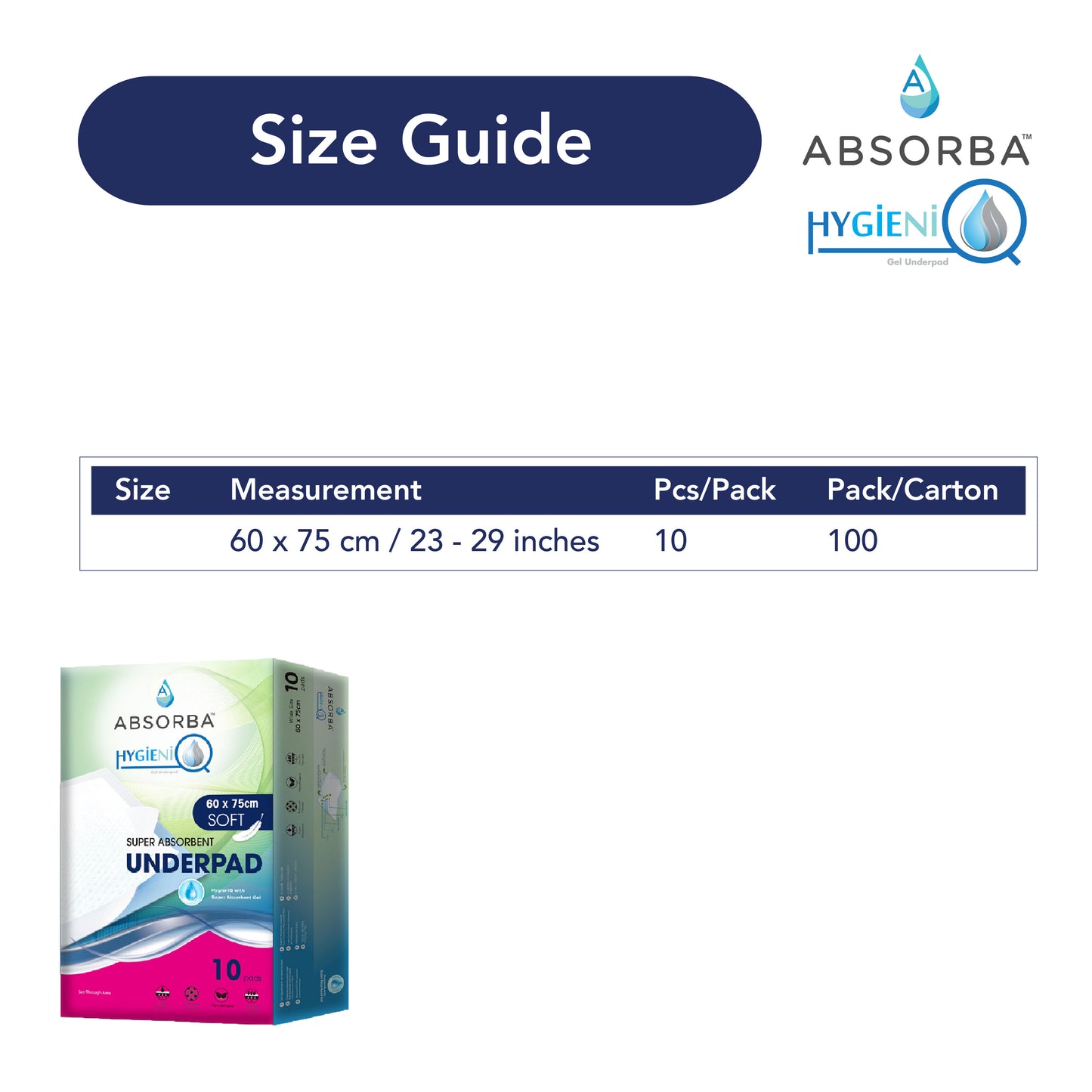 HygieniQ Underpads 10s