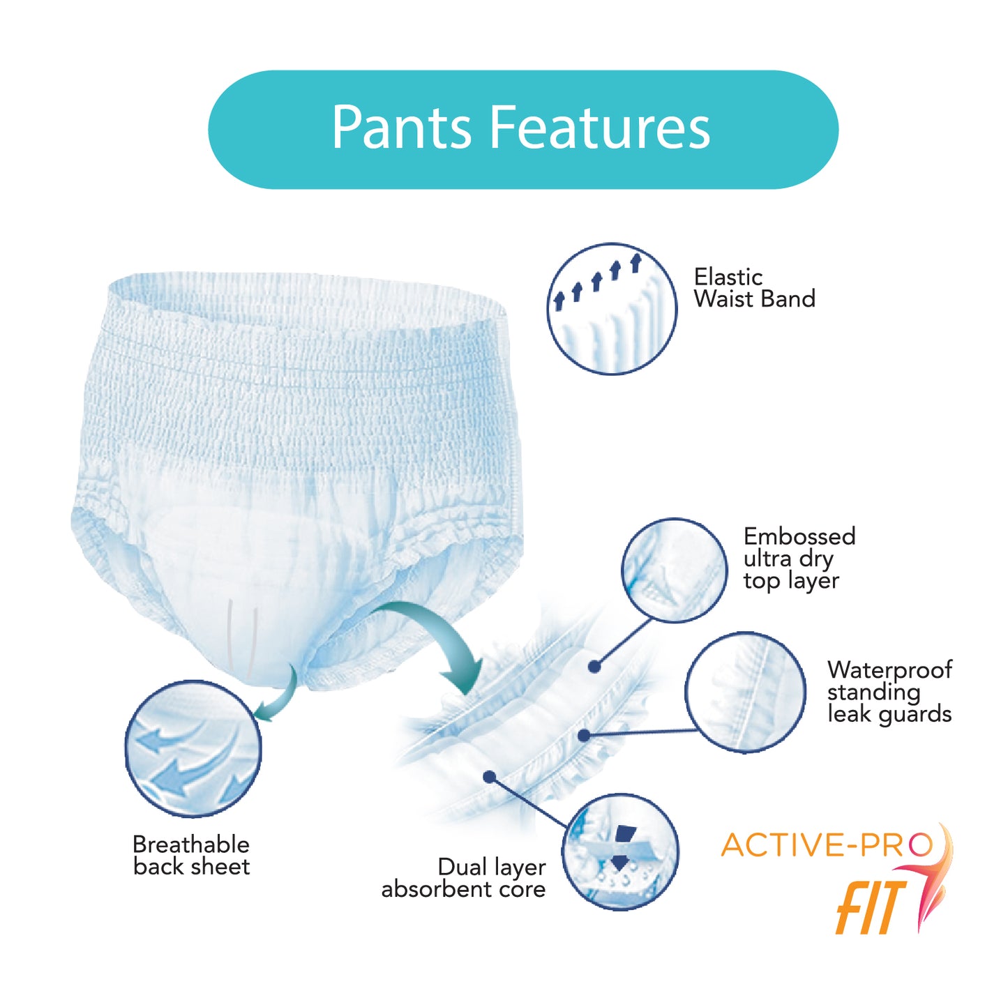 Nateen Afina Plus Pull Up Pants - 10 Pieces