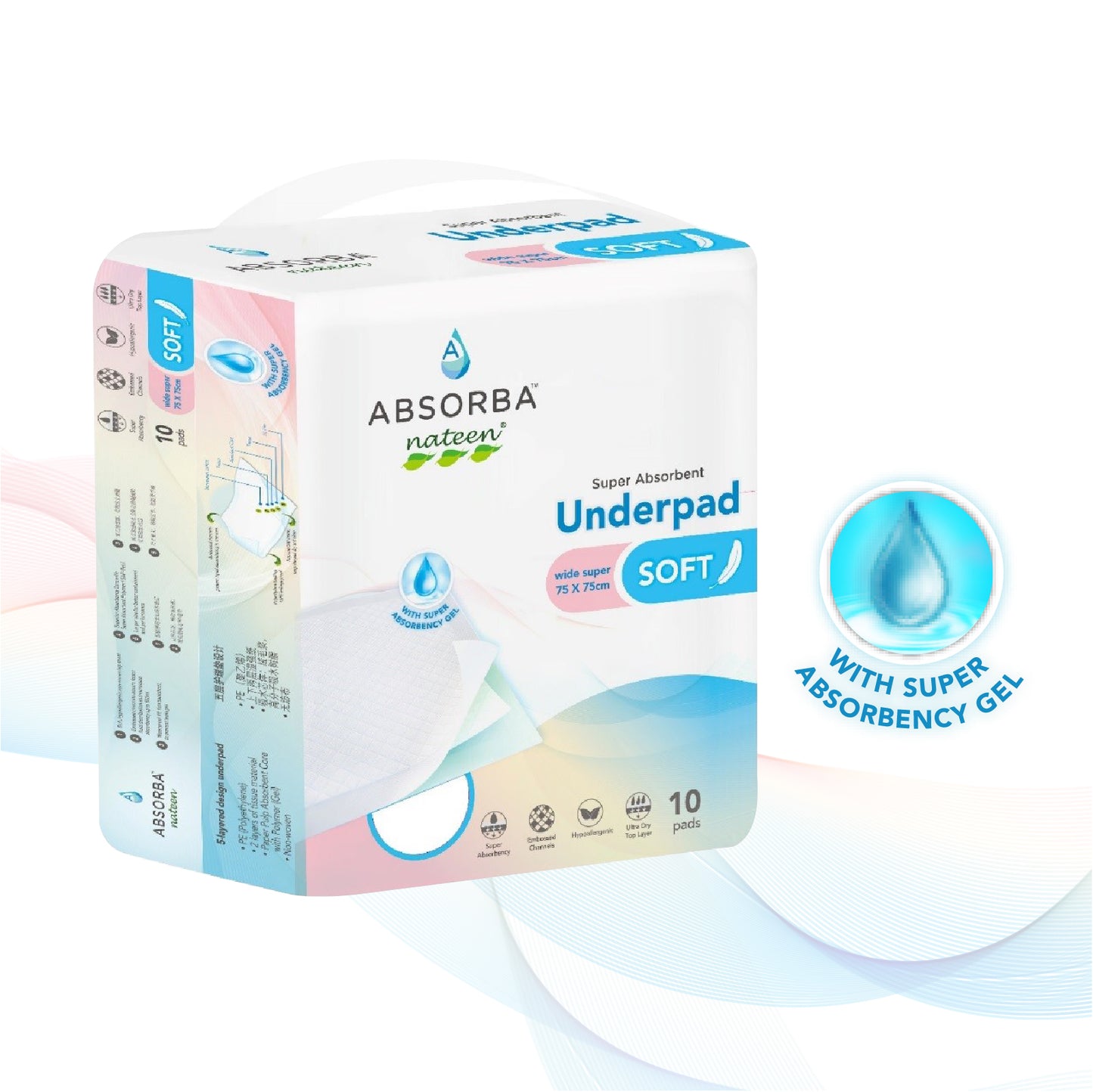 Nateen Soft Underpads (10 Pads)