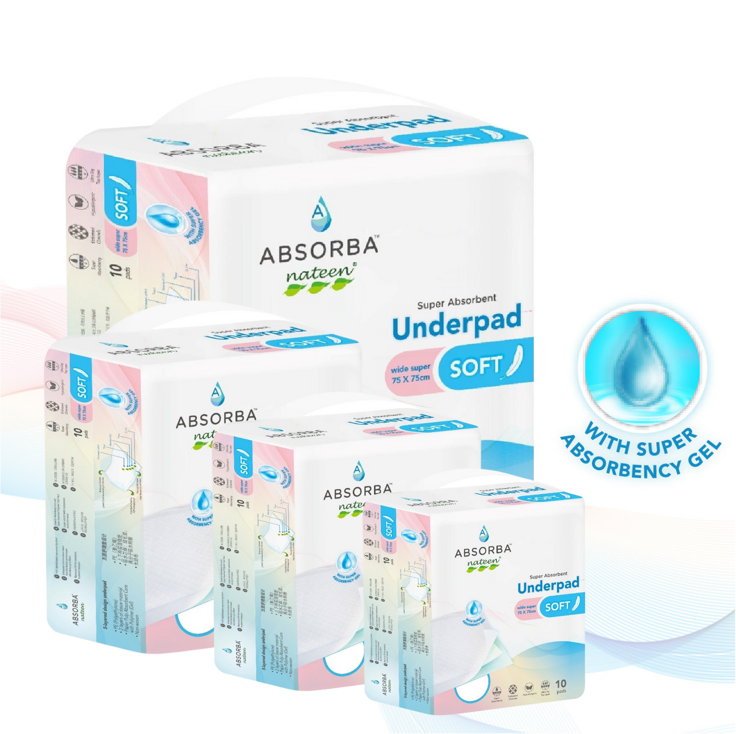 Nateen Soft Underpads (10 Pads)