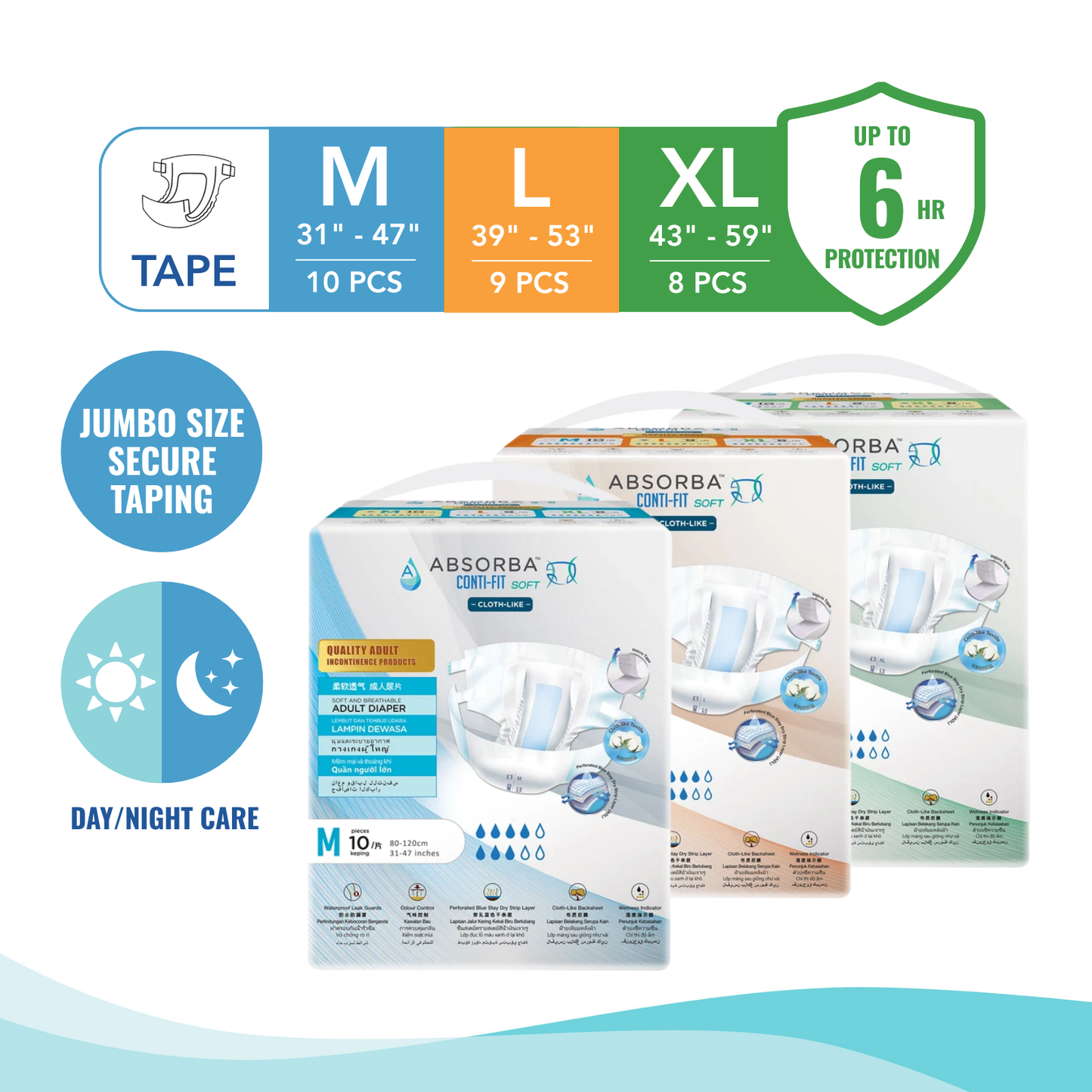 Conti-Fit Soft Adult Diapers