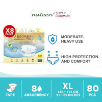Nateen Super ClothAir (Adult Diapers - 10 Pieces)