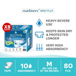 Nateen MAXI Plus (Adult Diapers - 10 Pieces)
