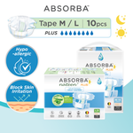 Nateen Plus (Adult Diapers - 10 Pieces)