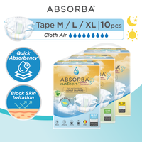 Nateen Super ClothAir (Adult Diapers - 10 Pieces)