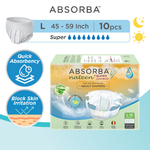 Nateen Super ClothAir (Adult Diapers - 10 Pieces)