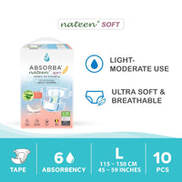 Nateen Soft (Adult Diapers - 10 Pieces)