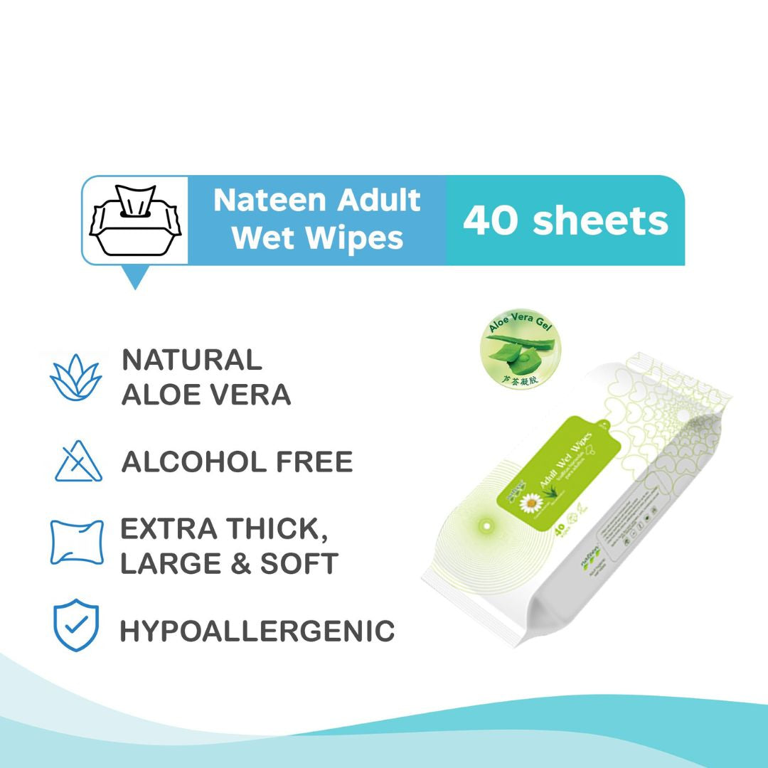 Nateen Wet Wipes (40 Pieces)