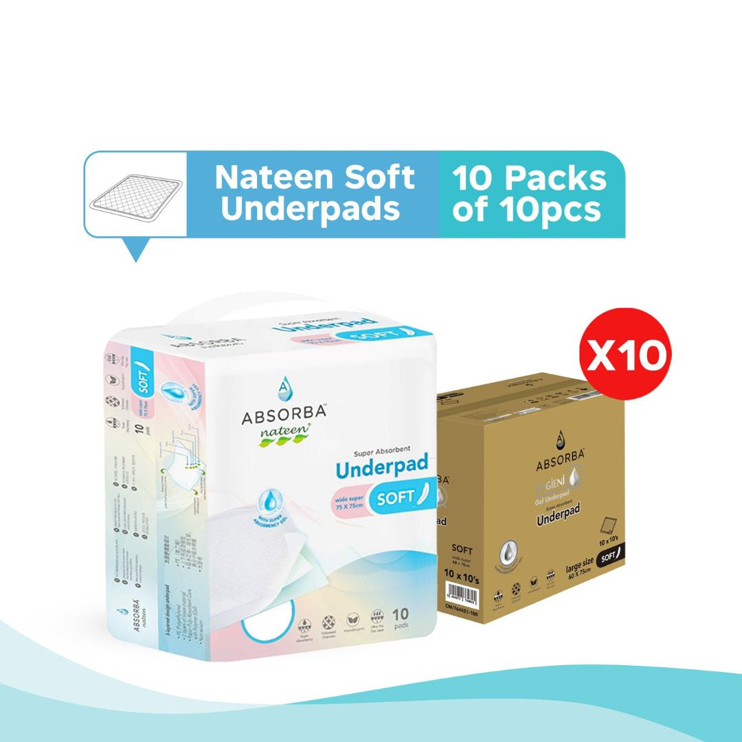 Nateen Soft Underpads (10 Pads)