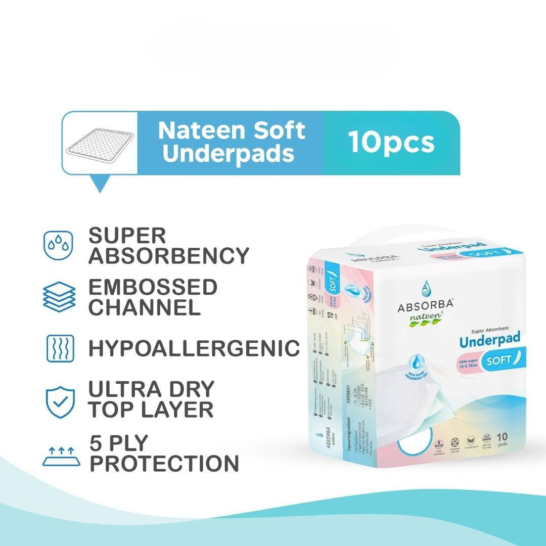Nateen Soft Underpads (10 Pads)