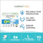 Nateen Plus (Adult Diapers - 10 Pieces)