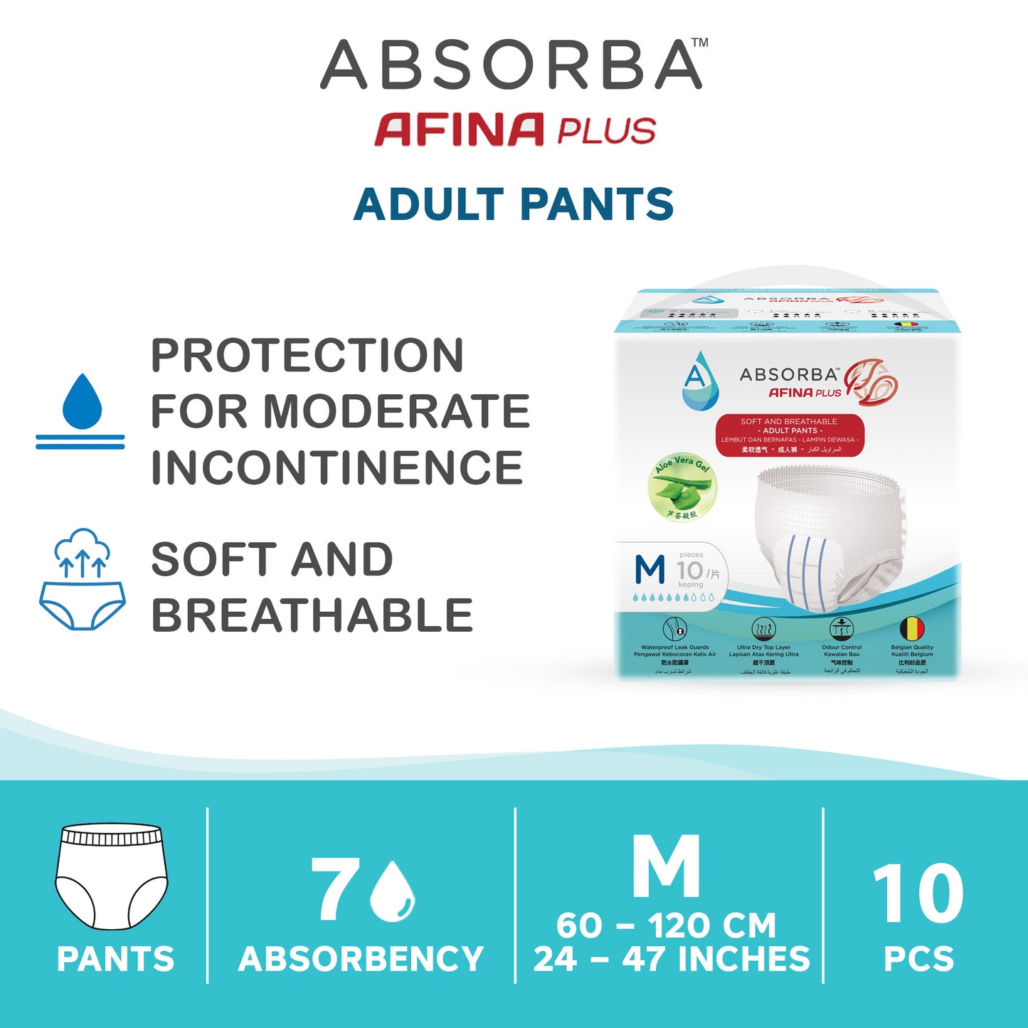 Nateen Afina Plus Pull Up Pants - 10 Pieces