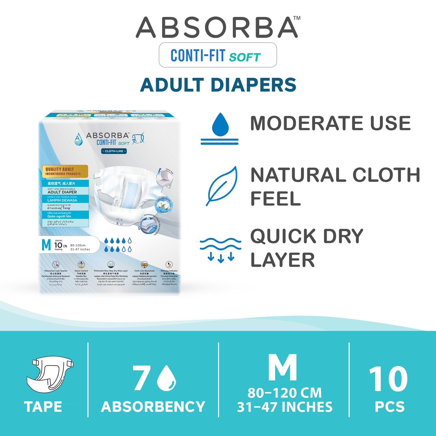 Conti-Fit Soft Adult Diapers