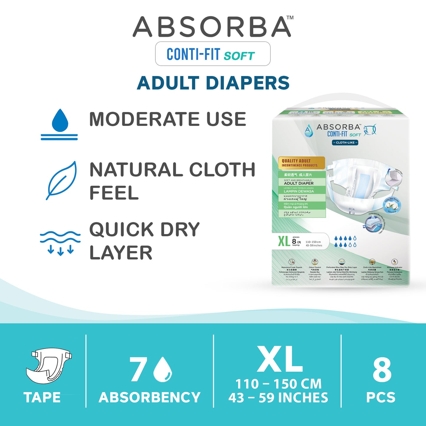 Conti-Fit Soft Adult Diapers