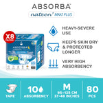 Nateen MAXI Plus (Adult Diapers - 10 Pieces)