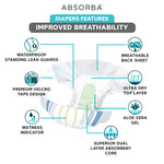 Nateen MAXI Plus (Adult Diapers - 10 Pieces)