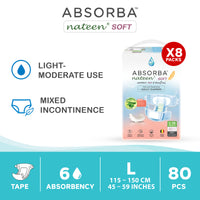 Nateen Soft (Adult Diapers - 10 Pieces)