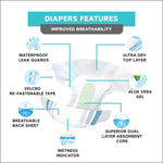 Nateen Soft (Adult Diapers - 10 Pieces)