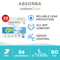 Nateen Plus (Adult Diapers - 10 Pieces)