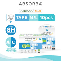 Nateen Plus (Adult Diapers - 10 Pieces)