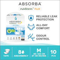 Nateen Plus (Adult Diapers - 10 Pieces)