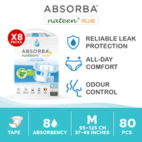 Nateen Plus (Adult Diapers - 10 Pieces)