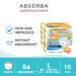 Absorba Super Plus Pull Up Pants - (L) 9+1