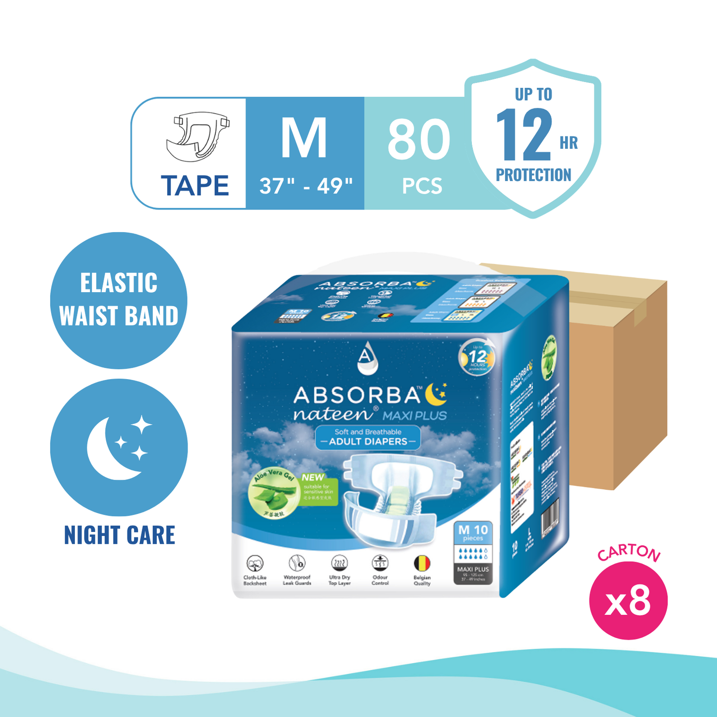 Nateen MAXI Plus Adult Diapers