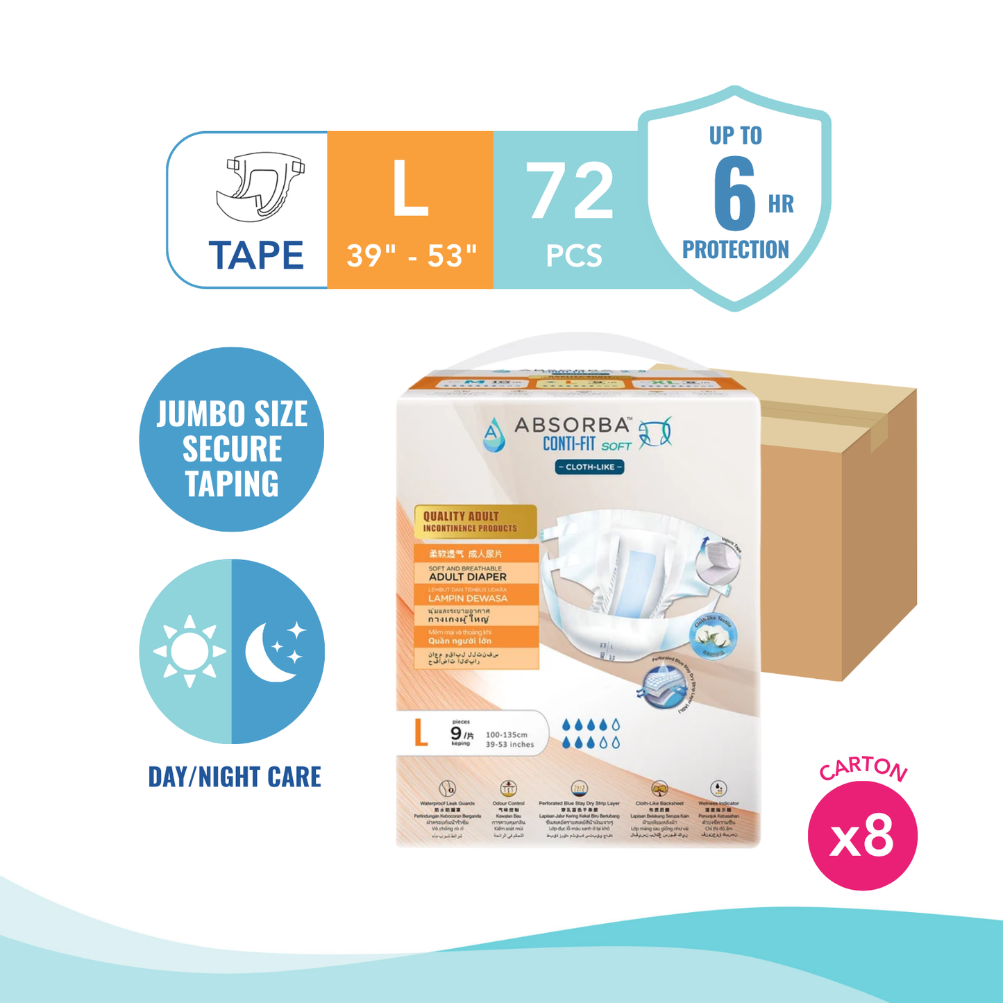 Conti-Fit Soft Adult Diapers