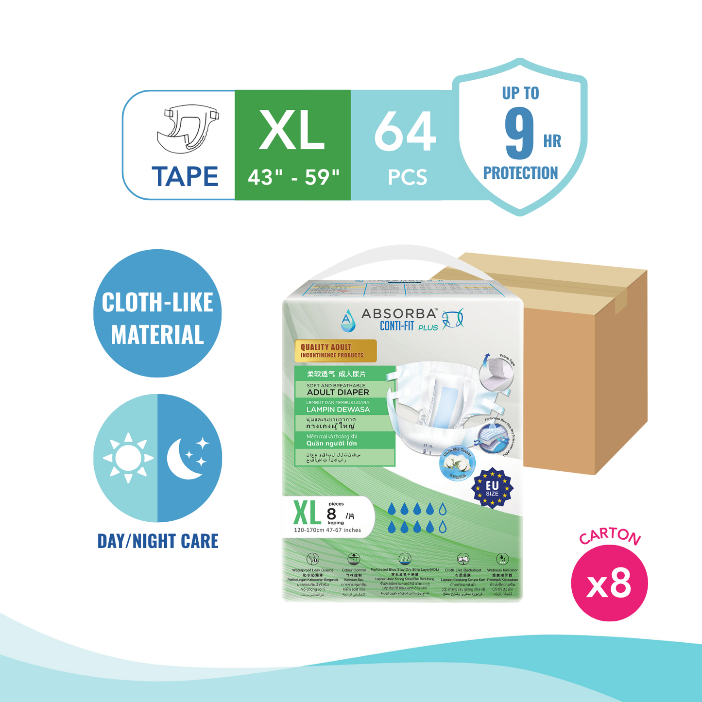 Conti-Fit Plus Adult Diapers