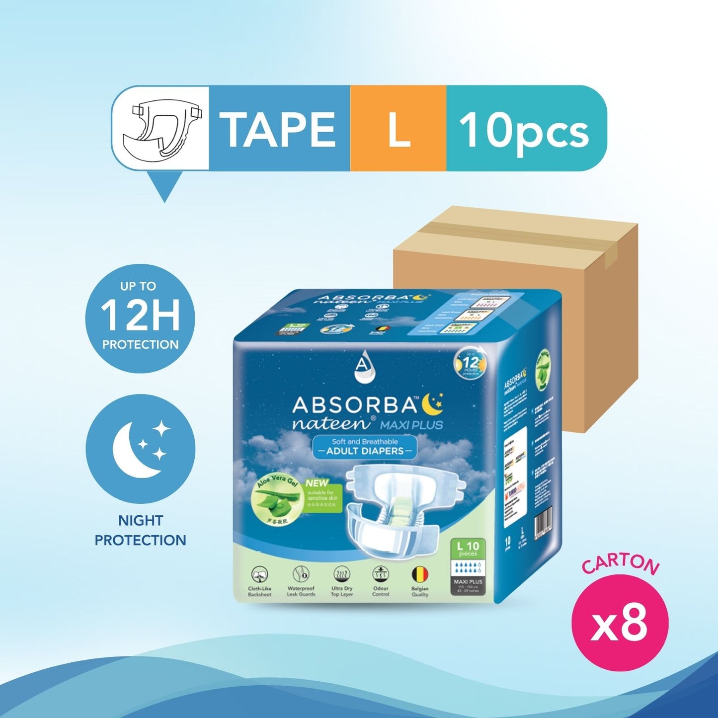 Nateen MAXI Plus Adult Diapers