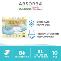 Nateen Super ClothAir (Adult Diapers - 10 Pieces)