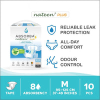 Nateen Plus (Adult Diapers - 10 Pieces)
