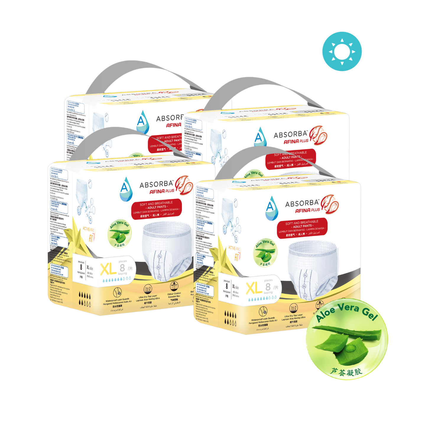 Nateen Afina Plus Pull Up Pants - 10 Pieces